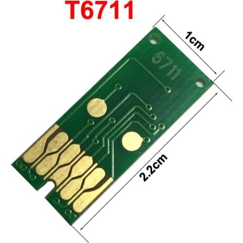 Compatible chips T6711 for Epson stylus pro WF3010/3520/3530/3620/3640/7110/7610/7620 maintenance tank waste ink tank chip