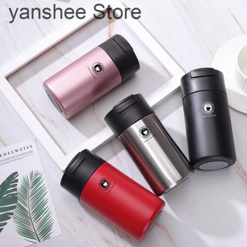 Stainless steel thermos cup, suitable for coffee, tea, thermos, travel beverage cup, 400ml