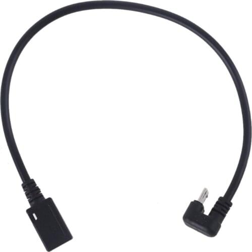 Universal 180 Degree Micro USB Male to Female Extension Cable for Smartphone