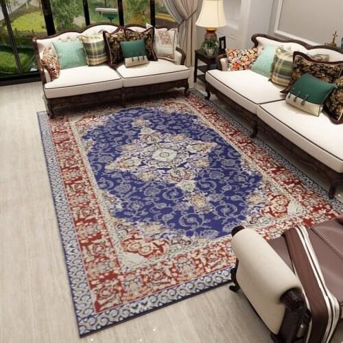 Vintage Persian Rug And Rugs For Living Room Bedroom Decor Non-Slip Area Rugs Sofa Coffee Table Floor Mat Absorbent Boho Carpet