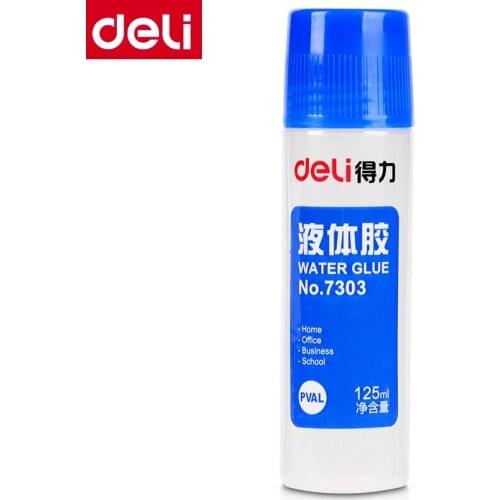 1PCS Deli 7303 water glue 125ml liquid glue office home school water glue