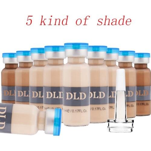 10pcs/set 5 shades bb cream glow DLD Anti-aging serum Meso White Brightening Serum Natural Nude Concealer Make Up CC Foundation