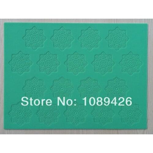 10Pcs/lot (CT-008) Two Kinds Of Flower Type Soft 100% Platinum Silicone Cake Fondant Embossing Gum Paste Decorating Mold Tool