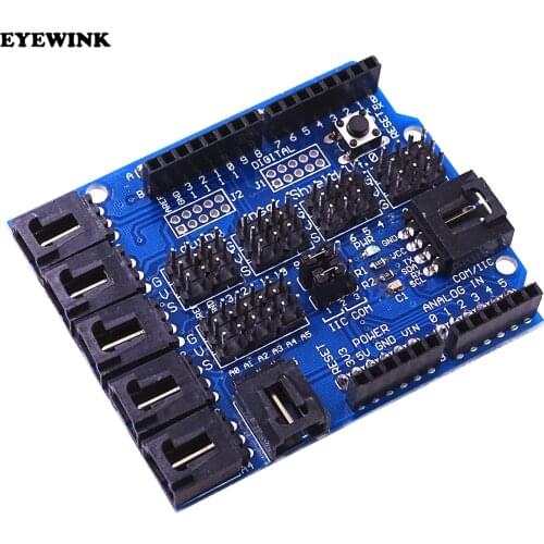 10pcs/lot New Sensor Shield V4.0 digital analog module for Arduino UNO Mega 2560 Duemilanove AVR