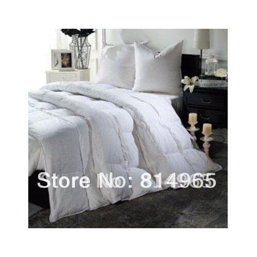 95% HUNGARIAN GOOSE HIGH QUALITY 250GSM FREE SHIPPING KING 240X210CM DOWN QUILT DOONA COMFORTER- 6 BLANKET