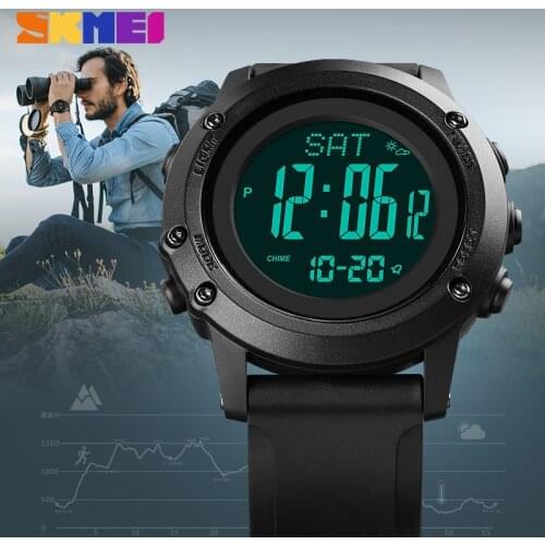 New Fashion Mens Watches Luxury Calorie Pedometer Digital Electronic Watch Top Brand SKMEI Man Wristwatch 30m Wateproof Clock