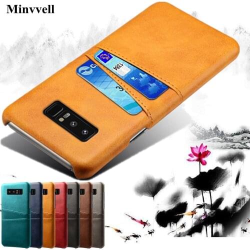 Case For Samsung Galaxy Note 8 A3 A5 A7 2016 2017 J3 J5 J7 2016 A510 A710 A520 A720 J310 J510 J710 Card Slots PU Leather+PC Case