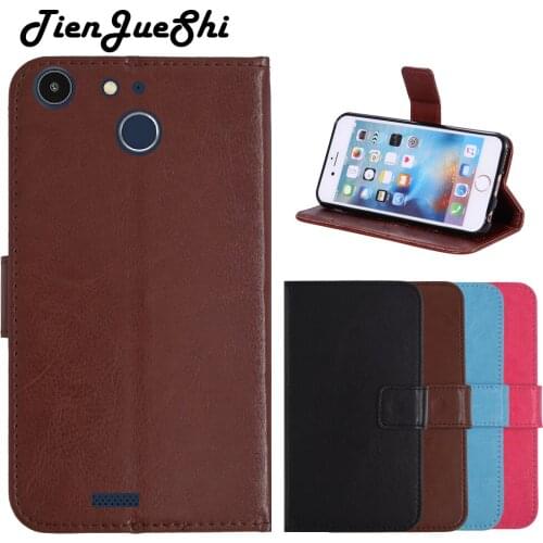 TienJueShi Flip Book-Stand Silicone PU Leather Cover Shell Wallet Etui Skin Protection Case For Archos 50f Helium 5"