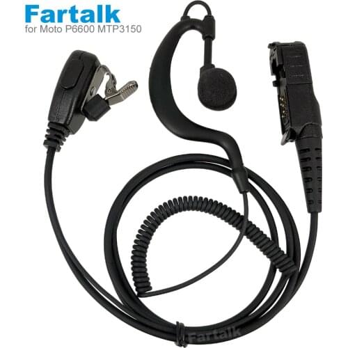 Earpiece Headset Mic For Motorola Radio DP2400 DP2600 XiR P6600 P6608 P6620 E8600 MTP3150 MTP3500 Two Way Radio Earphone