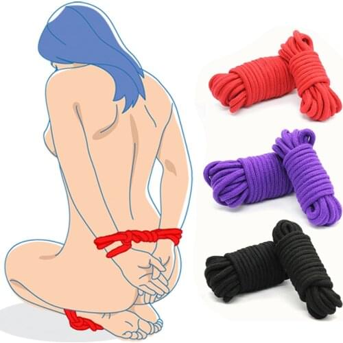 5/10M Cotton Rope Female Sex Products Slave BDSM Bondage Soft Adult Games Binding Role-Playing Erotic Sex Toy For Couples Women