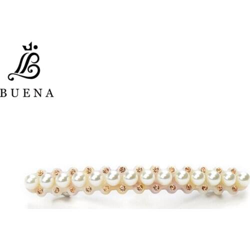 Exquisite Ladies Hair Jewelry White Pearl Hair Barrette Romantic Gift Hair Barrette Acetate Hair Grips