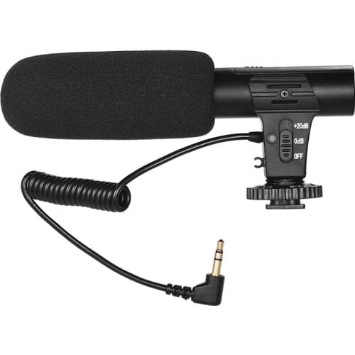 Camera Microphone Video Recording Super-Cardioid Pickup Mini Mic for Photography Interview Vlogging for Sony Canon DSLR Camera