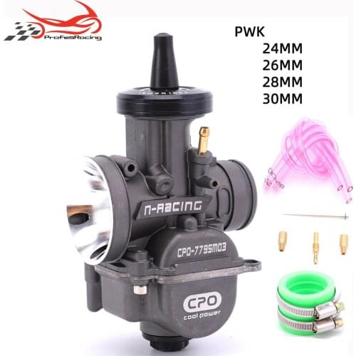 PWK Carburetor 24 26 28 30mm With Power Jet High Quality 2T 4T Engine Carb Dirt Bike Motorcycle Scooter UTV ATV Quad AK109