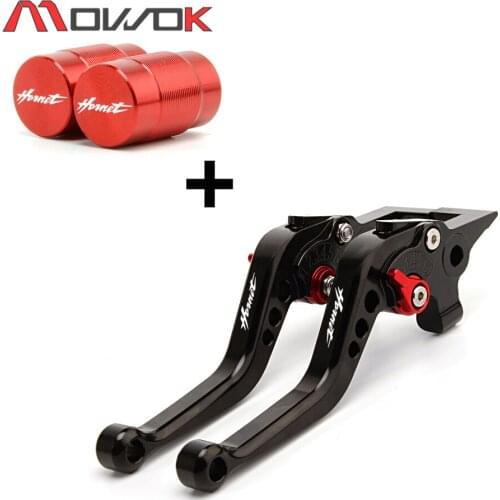 For HONDA Hornet CB600 Hornet CB599 CB919 Tire Valve caps Cover & Motorcycle Short Brake Clutch Levers