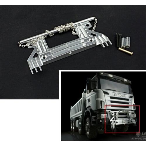 LESU Metal Front Bumper For 1/14 R620 R470 RC Tractor Truck Tamiya Scania Model Toy TH02321