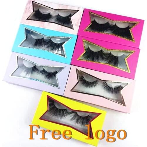 Wholesale girl Eyelash Packaging Box Lash Boxes Packaging Custom Logo Faux Mink Lashes Strip Empty Case Bulk Vendors seven style
