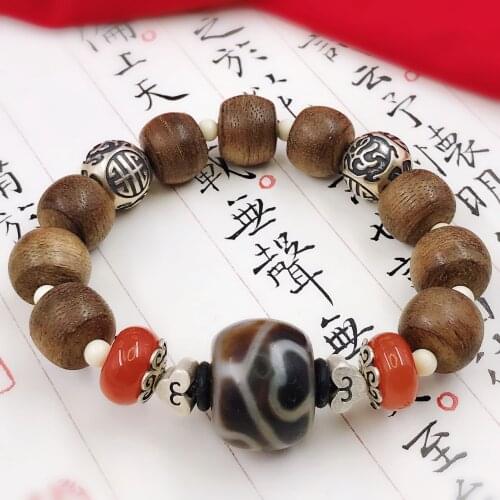 Angelas original jewelry) Natural agate with pearl Agate Bracelet