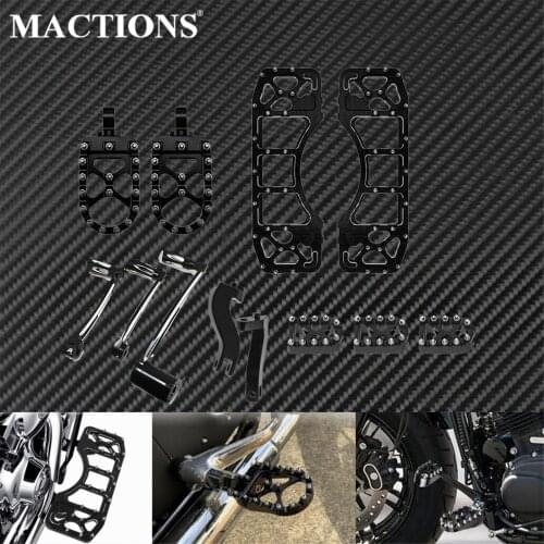 Front Floorboards Passenger Rear Footpegs Mount 3PC Shifter Pegs Brake Arm Kits Shifter Lever Set For Harley Touring FLH 14-2020