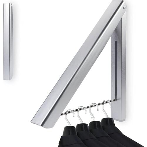 27kg Wall Mounted Clothes Airer Washing Line Coat Shirt Dryer Folding/Pull out Wall Hanger Space Saving Clothes Cupboard Storage