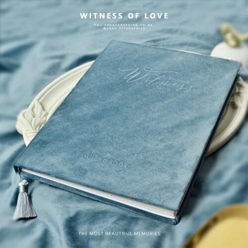 Wedding Guest Book Alternatives with Pink Velvet HardCover for Engagement Anniversary Party Notebook Planner Bridal Gift 2021