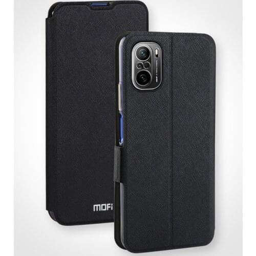 Mofi Slim With magnet For Xiaomi POCO F3 Case For POCO F2 Pro Case X2 For Xiaomi Mi 11i Cover Flip PU Leather + TPU Funda Coque
