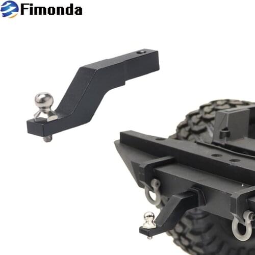 RC Car Metal Trailer Hook Drop Hitch Receiver for 1/10 RC Crawler Traxxas TRX4 TRX-4 Rear Bumper Hook Upgrade Parts