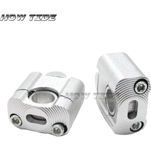 Motorcycle Bike Parts CNC Pit Dirt Motorcycle 22mm 28mm Handlebar Fat Bar Riser Mount Clamp Adaptor