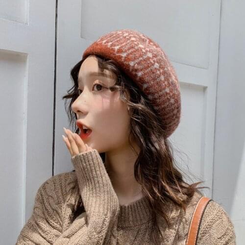 Bohemia Style Beret Hats Women Autum Winter Wool Octagonal cap Girls Artist Painter Hat Female Fashion Hip Hop caps 2019 new