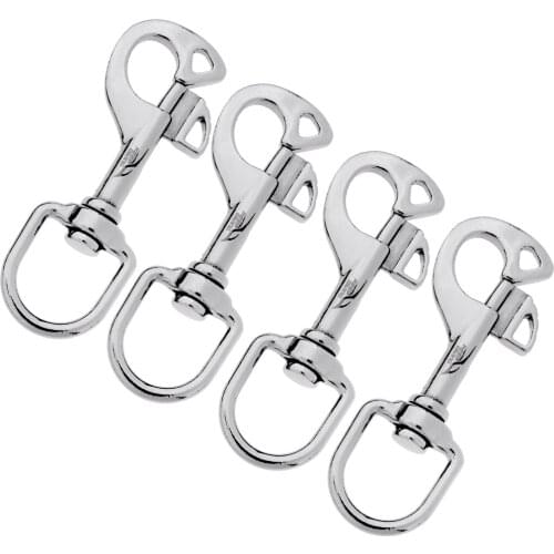 4Pcs Swivel Eye Bolt Snap Spring Hook for Scuba Tech Diving Swivel Eye Bolt Snap Camera Strap Connertor