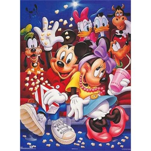 5D Diy Diamond Painting Disney Mickey Mouse Cross Stitch kits Full Drill Embroidery Mosaic Art Picture of Rhinestones Home Decor