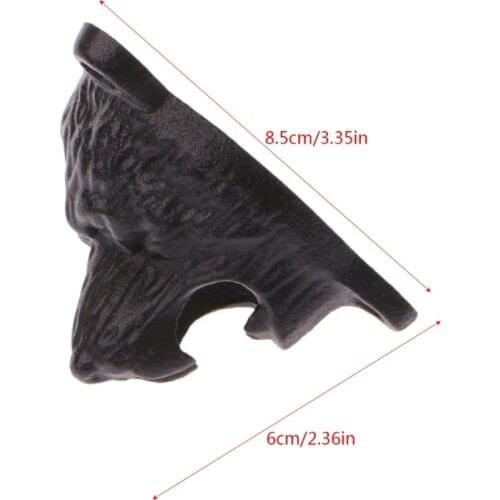 Cast Iron Wall Mount Bear Head Teeth Bite Bottle Opener Kitchen Beer Openers New