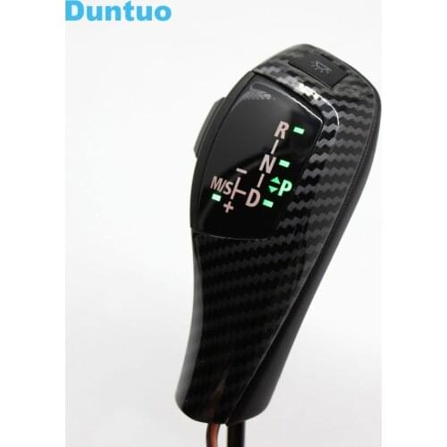 For BMW E46 E39 E60 E90 E92 E82 E87 E38 E84 E83 E53 E86 E89 LED Gear Shift Knob Automatic LHD RHD - Carbon Fiber Color