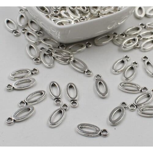 20 pcs Double Side Alphabet(O)Letter Tag Charm Pendant Initials Jewelry Making