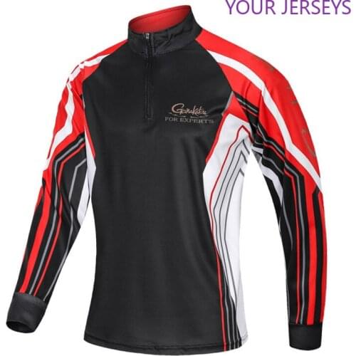 GAMAKATSU Breathable Fishing Shirts Sport Outdoor Long Sleeve Vest Profesional Quick Dry Sun Anti-UV Hiking Clothes