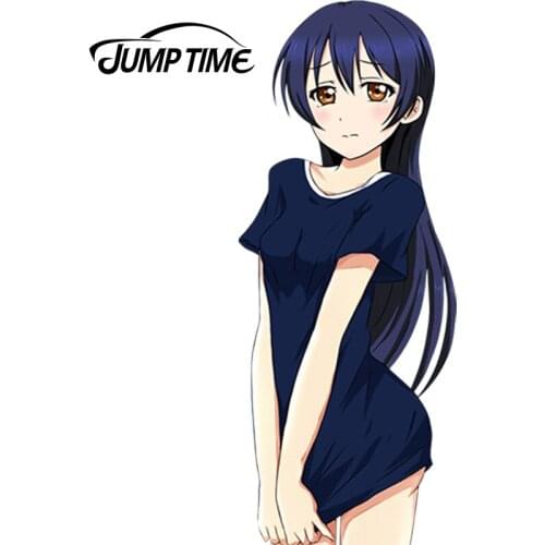 JumpTime 13cm x 5.2cm Love Live! Anime Sexy Beauty Sonoda Umi Girl Funny Car Sticker Car Styling Waterproof Accessories