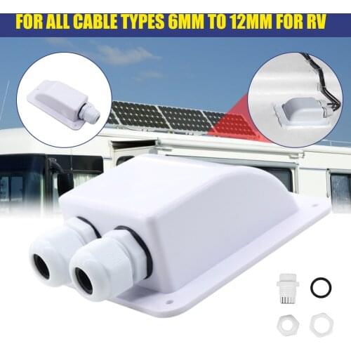 NEW Roof Wire Entry Gland Box Solar Panel Cable Motorhome Caravan Boat