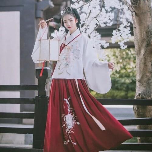 Hanfu adult female costumes new style fairy traditional Hanfu princess photo stage performance clothing