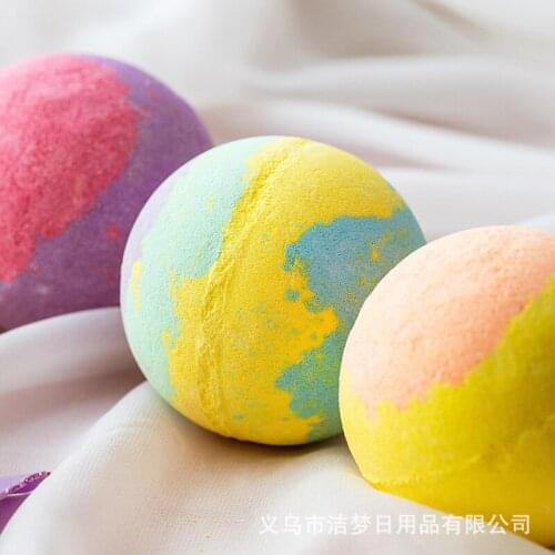 Round Bath Bomb Skin Bath Salt Handle Bombs Ball Natural Handle Ball Gift Spa Gift Decoration Party Wedding Gifts for Guests