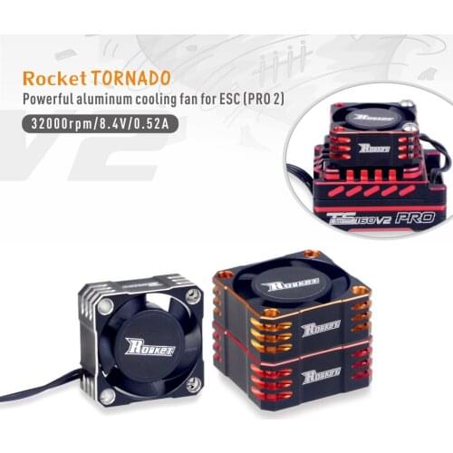 For 1 / 10 RC car 25mm cooling fan aluminum electrically adjustable cooling fan metal fins