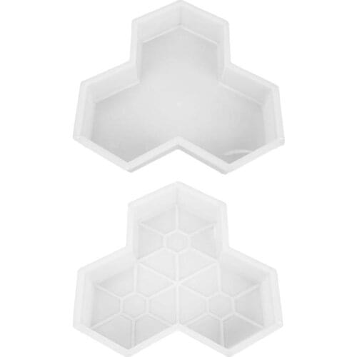 Square Garden Pavement Mold DIY Road Path Paving Brick Tile Concrete Mould