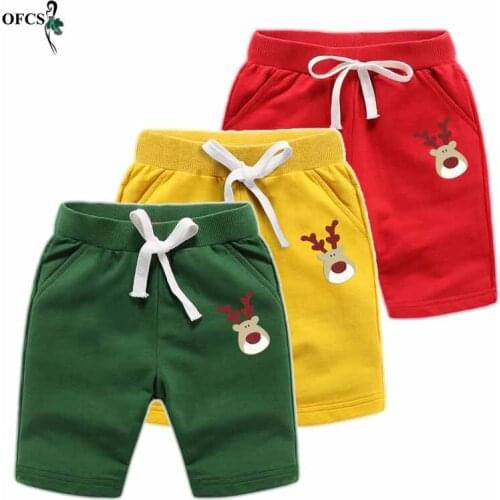 Summer Toddler Short Casual Shorts Kids Boy Loose Short Pants Infant Soft Cotton Waist Elastic High Waist Fashion Beach Trousers