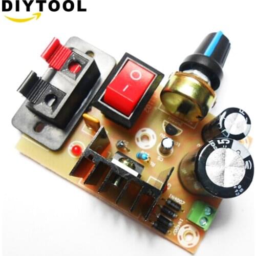 LM317 DC 5V-35V DIY Kit Step-Down Power Supply Module AC/DC Adjustable Voltage Regulator With On/Off Switch