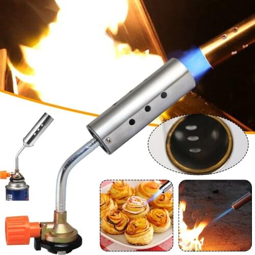 New Metal Gas Torch Butane Gas Welding Torch Cooking Blow Torch Copper Gun Torch Butane Lighter Heating Welding Direct - Impact