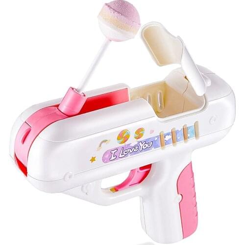 Candy Gun Sugar Lollipop Gun Sweet Toys for Girlfriends Light Toy lollipop storage Toy for Children Adult Sugar Toy