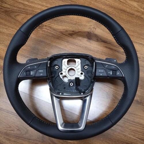Fully Perforated Leather Steering Wheel Original Round Style for Audi Q5L