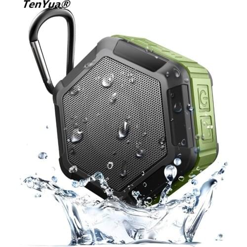 Portable Bluetooth Bass Speaker Mini Wireless Outdoors Sports Waterproof Subwoofer Loudspeaker for Smartphone With Mic