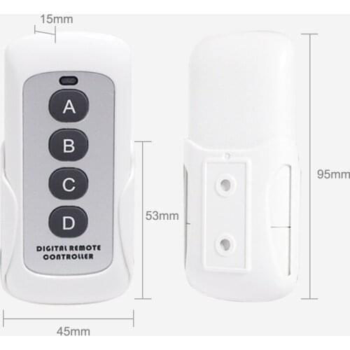Curtain 433mhz remote control clone EV1527 transmitter duplicator 433MHZ Wireless Remote Control Garage Gate Door Opener