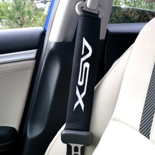 Car Safety Seat Belt Pads Harness Safety Shoulder Strap Cushion Cover Shoulder Cover for mitsubishi lancer asx outlander pajero