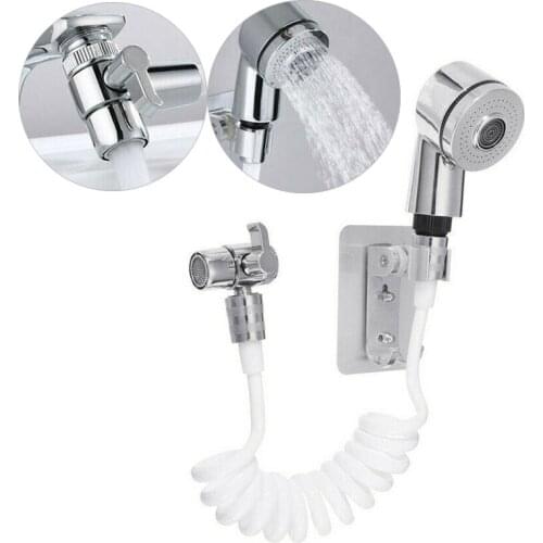 Bathroom Sink Faucet External Shower Head Set Handheld Sprayer Faucet Hose Attachment For Hand Basin Sink Shower Faucet