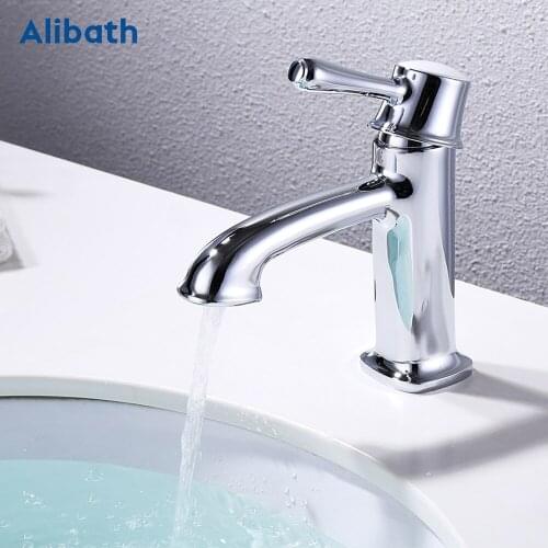 Basin Faucets Bathroom Faucet Chrome Brass Toilet Sink Water Taps Hot and Cold Water Basin Mixer Bath Tap